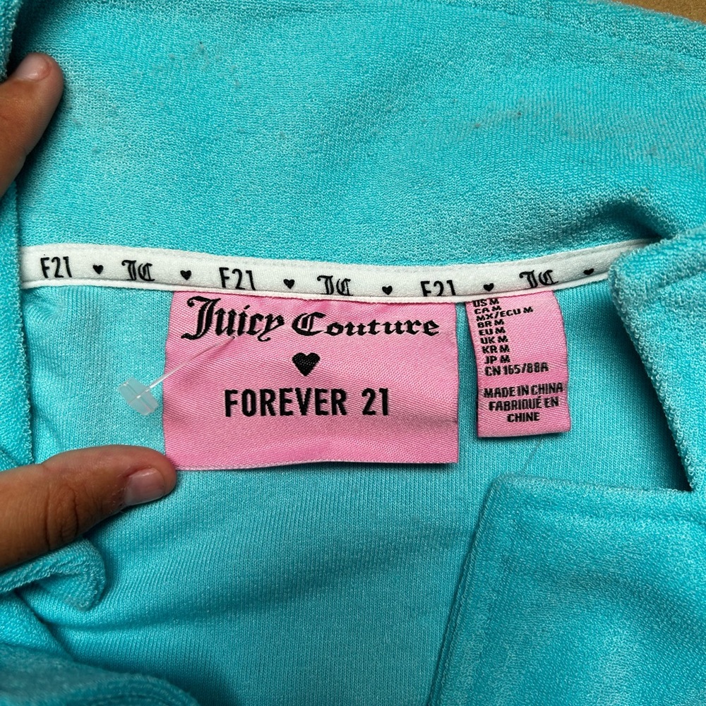 Juicy Couture Aqua Button-Up Shirt - Picture 6 of 7